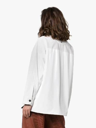 Shop Fendi Beschichtetes Oversized-hemd In White