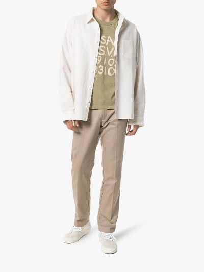 Shop Visvim Irving Button-down Shirt In Neutrals