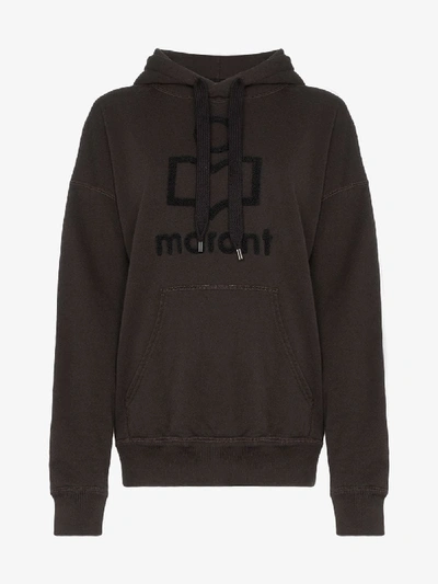 Shop Isabel Marant Étoile Mansel Logo Hoodie In Black