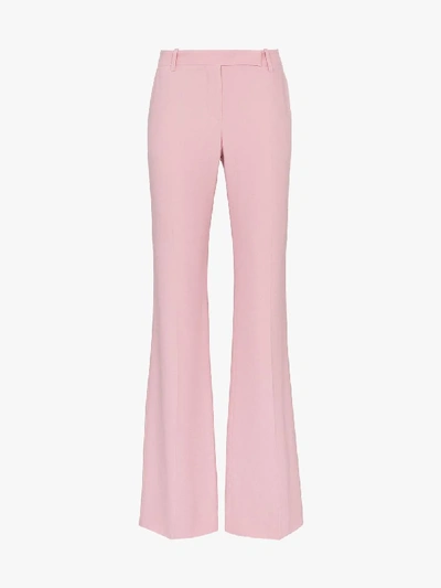 Shop Alexander Mcqueen Skinny Bootcut Trousers In Pink