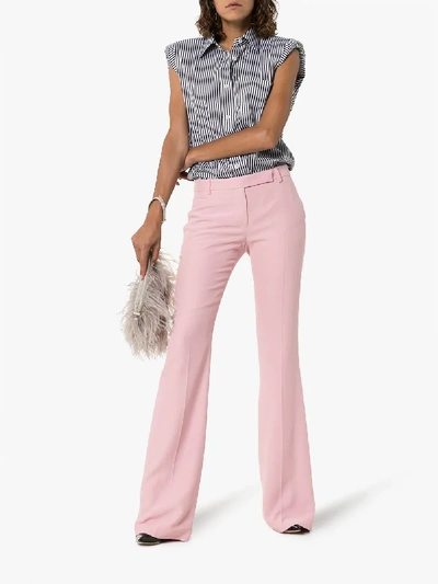 Shop Alexander Mcqueen Skinny Bootcut Trousers In Pink