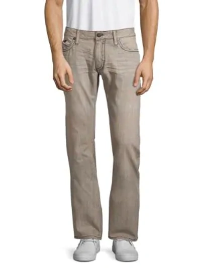 Shop Robin's Jean Straight-fit Cotton Jeans In Smoky Light