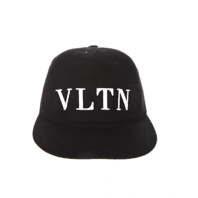 Shop Valentino Vtln Baseball Cap In Black