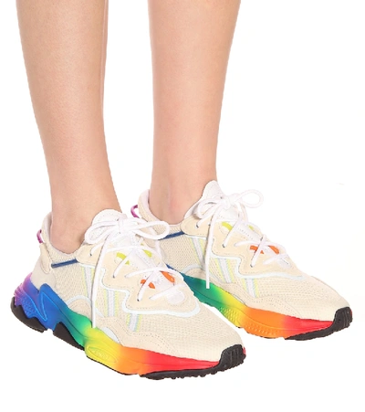 Shop Adidas Originals Ozweego Pride Sneakers In Multicoloured