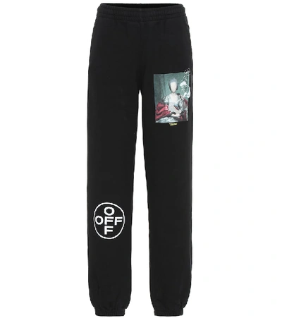 Shop Off-white Mariana De Silva Cotton Trackpants In Black