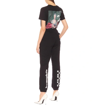 Shop Off-white Mariana De Silva Cotton Trackpants In Black