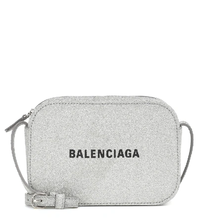 Shop Balenciaga Everyday Xs Leather Crossbody Bag In Metallic