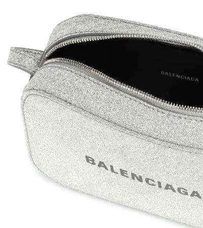 Shop Balenciaga Everyday Xs Leather Crossbody Bag In Metallic