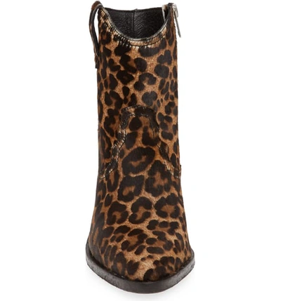 Shop Allsaints Rolene Western Boot In Leopard Calf Hair