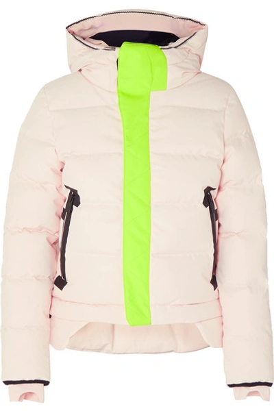 Shop Templa Nano Hooded Quilted Shell Down Coat In Blush