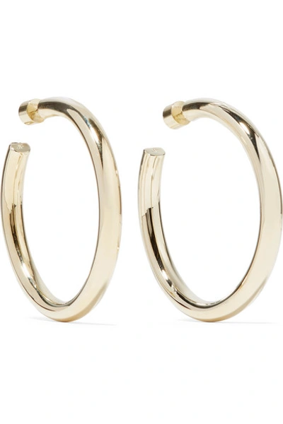 Shop Jennifer Fisher Samira Gold-plated Hoop Earrings