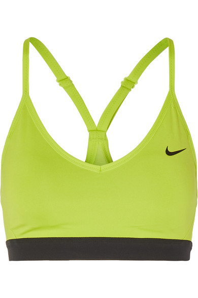 neon sports bra nike