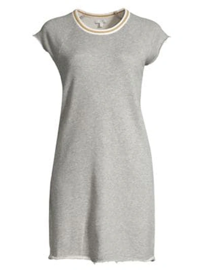 Shop Joie Jahina Crewneck T-shirt Dress In Heather Grey