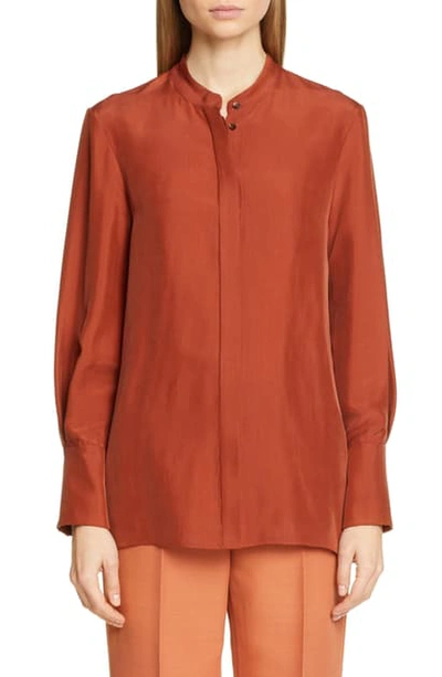 Shop Partow Roz Blouse In Rust