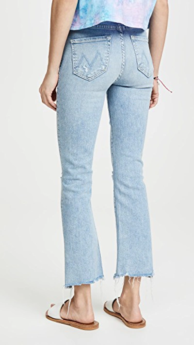 Mother The Hustler High Waist Ripped Chew Hem Ankle Jeans In Drinking By The Pool ModeSens