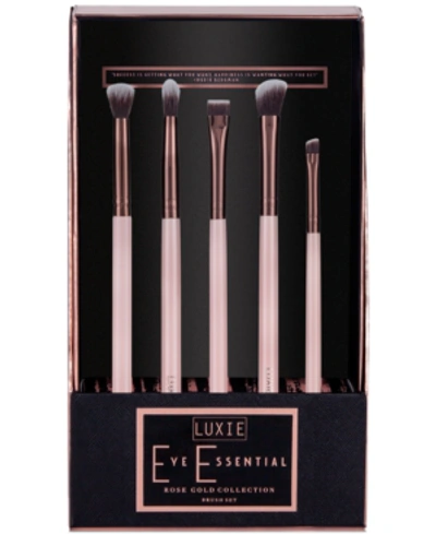 Shop Luxie 5-pc. Rose Gold Eye Essential Brush Set