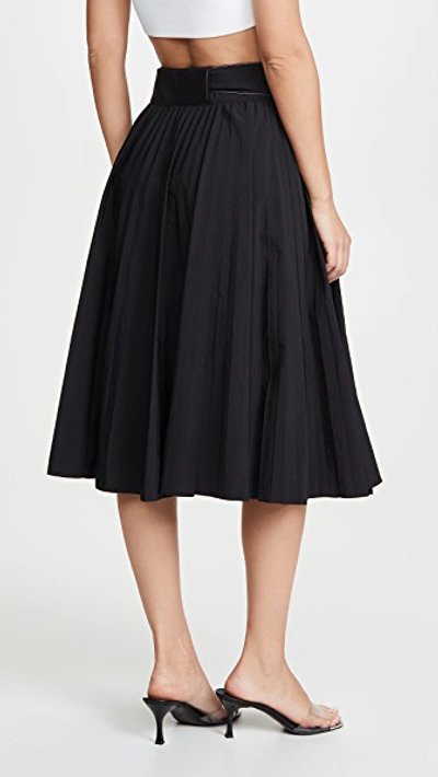 Shop Proenza Schouler Pleated Parachute Skirt In Black