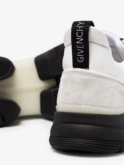 Shop Givenchy White Jaw Sneakers In Yellow