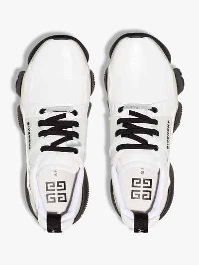 Shop Givenchy White Jaw Sneakers In Yellow