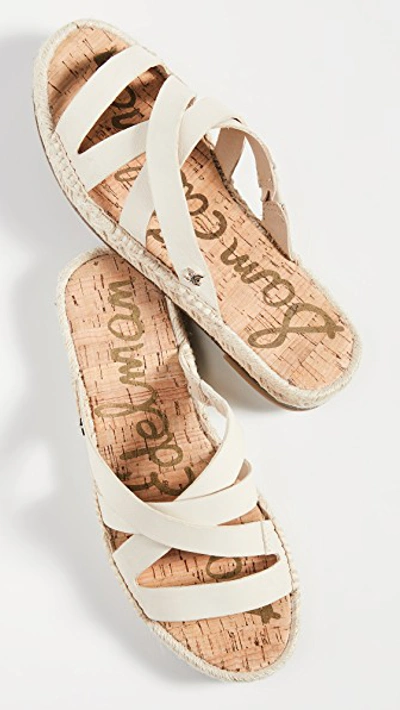 Shop Sam Edelman Averie Slide Sandals In Ivory