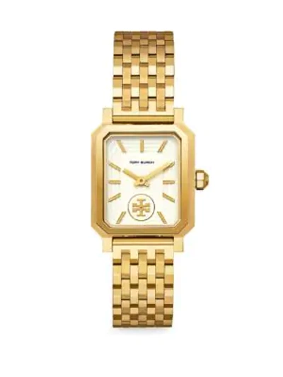 Shop Tory Burch Women's Robinson Goldtone Stainless Steel Bracelet Watch