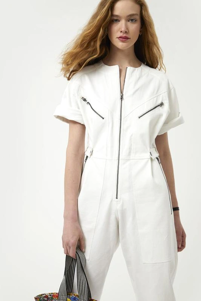 Shop Rebecca Minkoff Hermoine Jumpsuit In Bright White