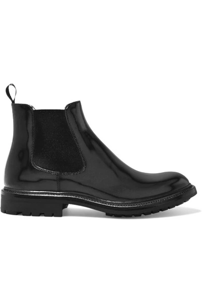 Shop Church's Genie Glossed-leather Chelsea Boots In Black