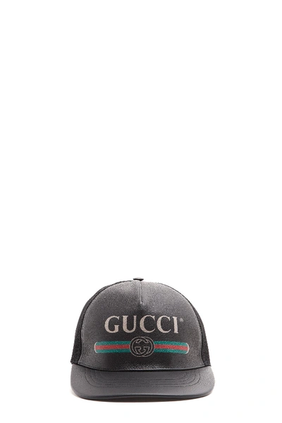 Shop Gucci Fake Cap In Black