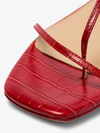 Shop Studio Amelia Red Strappy Leather Sandals