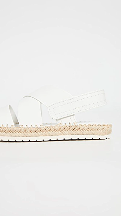 Shop Vince Tenison Sandals In Ivory