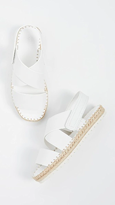 Shop Vince Tenison Sandals In Ivory