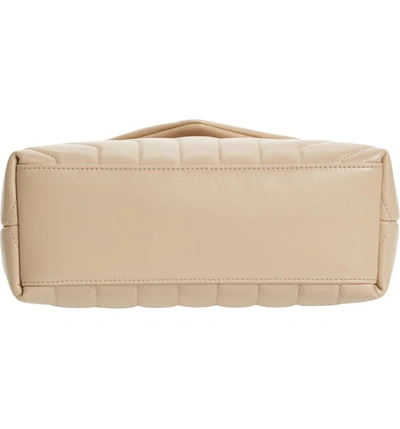 Shop Saint Laurent Small Loulou Leather Shoulder Bag In Poudre