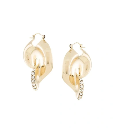 Shop Ellery Locke Pave Liquid Earrings In Gold