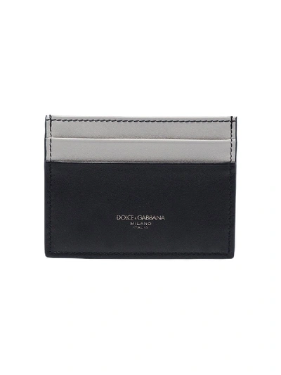 Shop Dolce & Gabbana Monreal Colour-block Cardholder In Black