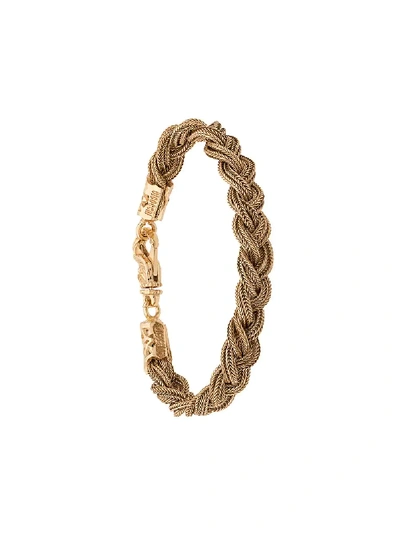 Shop Emanuele Bicocchi Woven Chain Bracelet - Gold