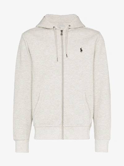 Shop Polo Ralph Lauren Polo Pony Hoodie - Men's - Cotton/polyester In Grey
