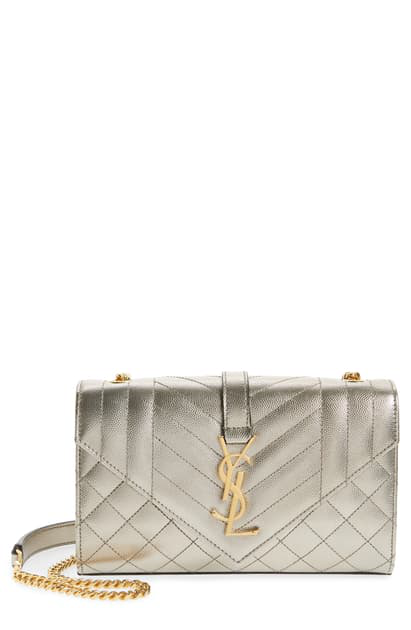 saint laurent small monogram quilted leather bag