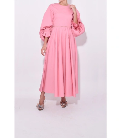 Shop Roksanda Fife Dress In Dark Flamingo In Pink