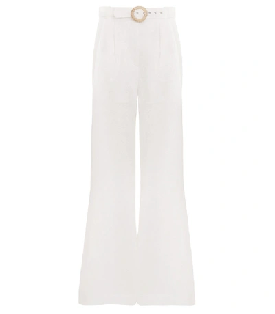 Shop Zimmermann Honour Slouch Pant In Ivory