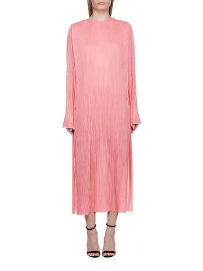 Shop Givenchy Pleated Shift Dress In Pink