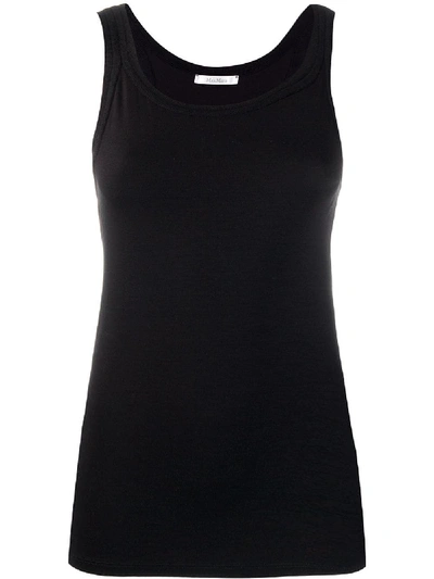 Shop Max Mara Scoop Neck Vest - Black