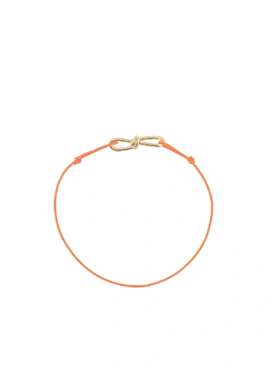 Shop Annelise Michelson Extra Small Wire Cord Bracelet - Orange