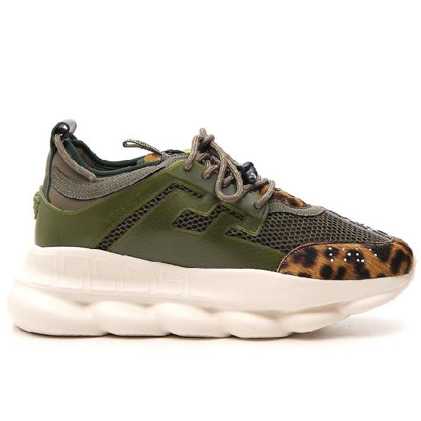 versace chain reaction leopard green