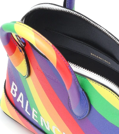 Shop Balenciaga Ville S Leather Tote In Multicoloured