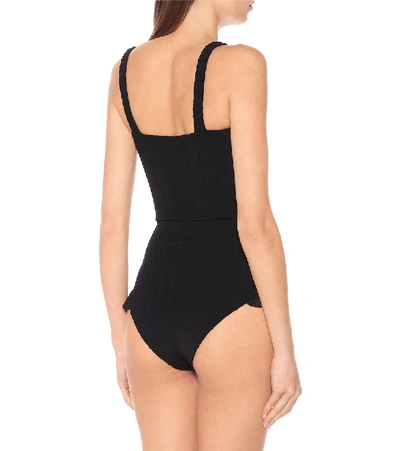 Shop Hunza G Tyti Swimsuit In Black
