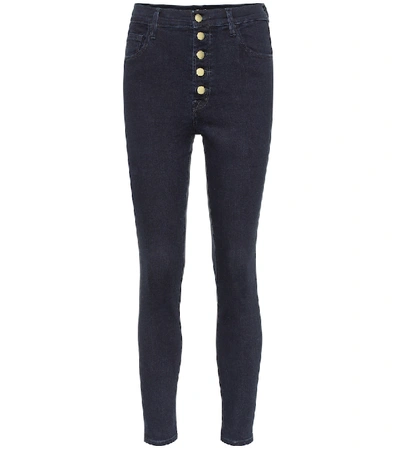 Shop J Brand Lillie High-rise Skinny Jeans In Blue