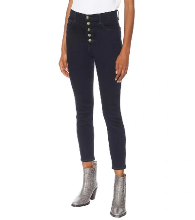 Shop J Brand Lillie High-rise Skinny Jeans In Blue
