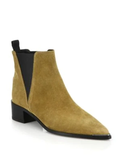 Shop Acne Studios Women's Jensen Suede Ankle Boots In Beige