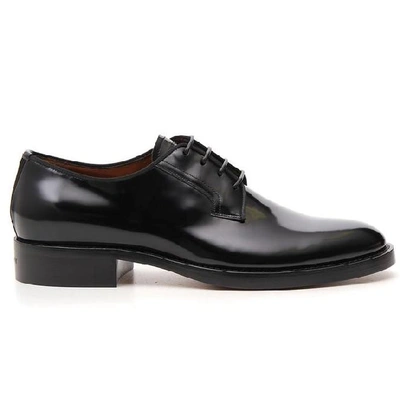 Shop Givenchy Logo Derby Shoes In Black