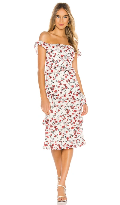 Shop Tularosa Kleid Lily In Red Dolly Floral
